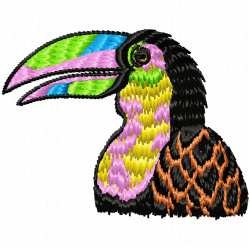 Parrots Embroidery Design 11